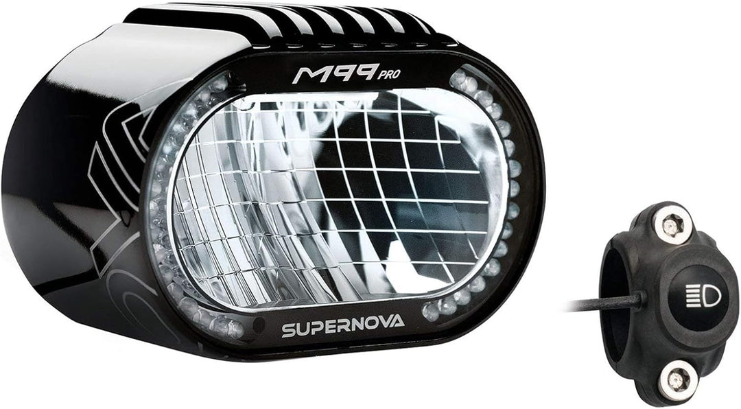 SUPERNOVA Unisex – Erwachsene M99 Pro Fahrradlicht, schwarz, 1100-1600 Lumen Single, Single