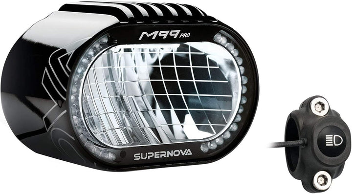 SUPERNOVA Unisex – Erwachsene M99 Pro Fahrradlicht, schwarz, 1100-1600 Lumen Single, Single