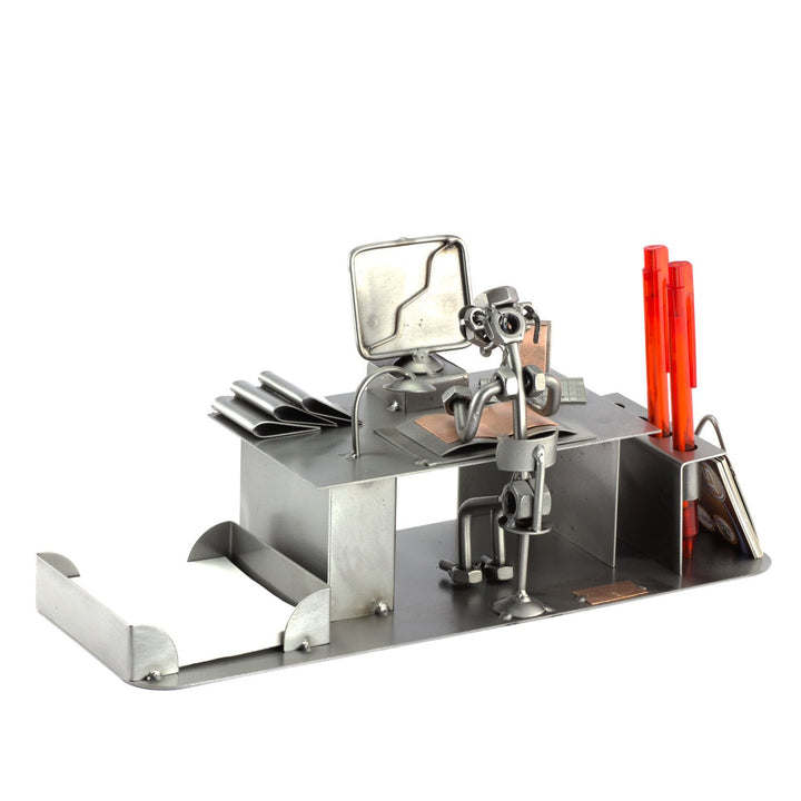 Steelman24 I Schraubenmännchen PC-Computer Schreibtisch Organizer I Made in Germany I Handarbeit I G