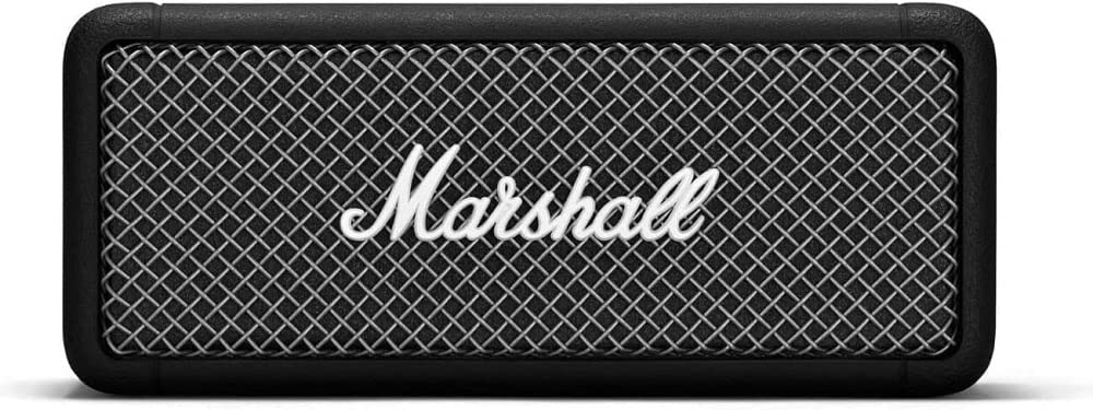 Marshall Emberton Bluetooth Tragbarer Lautsprecher, Kabelloser, Wasserabweisend - Schwarz Schwarz Tr
