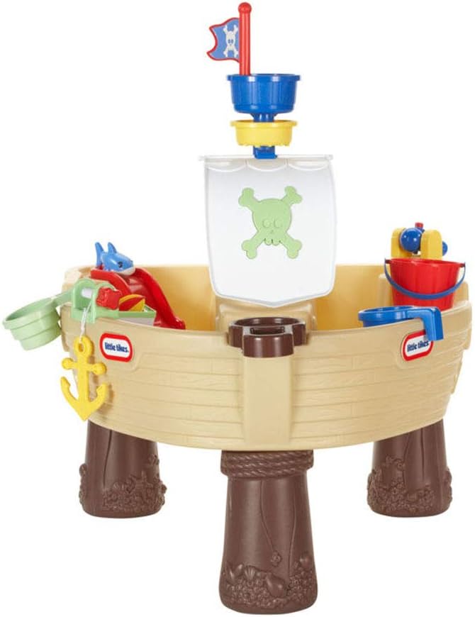 Little Tikes Anchors Away Piratenschiff - Wasserspielset für Kinder - Sicher und tragbar - Fördert k