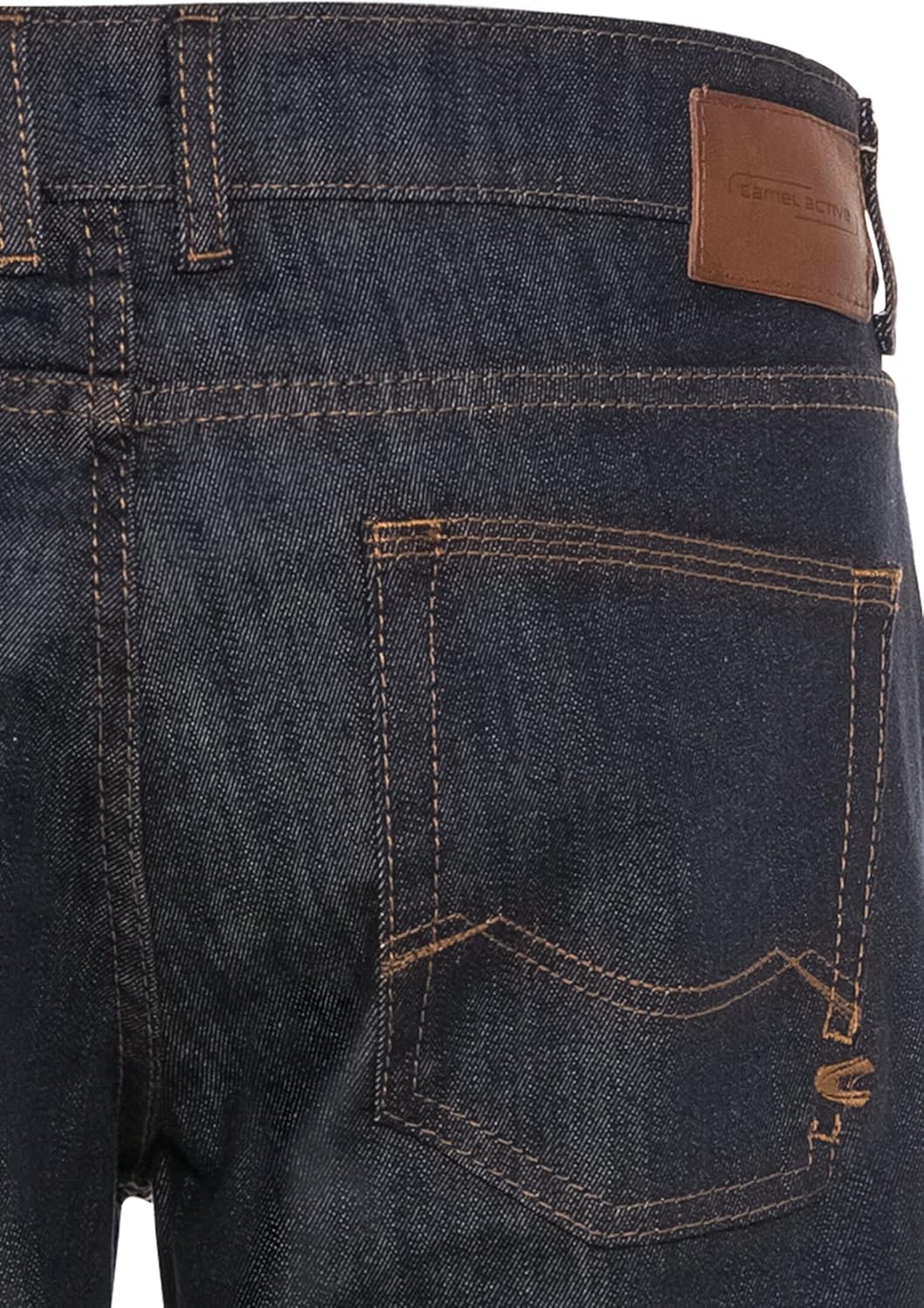 camel active Herren Slim Fit 5-Pocket Jeans 29W / 32L Dunkelblau, 29W / 32L Dunkelblau