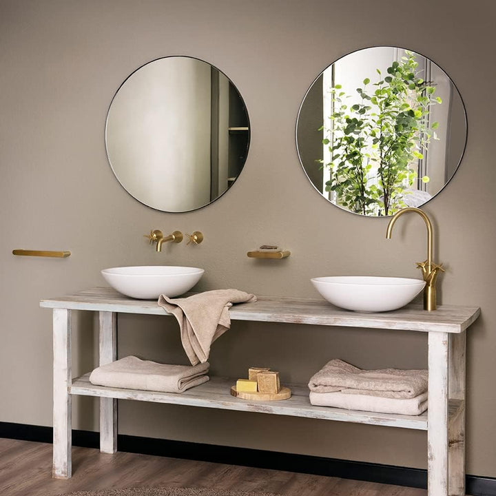 Ramon Soler Adagio 3-Loch Unterputz Waschtischarmatur mit Rohrauslauf 219mm gold gebürstet 912001OC