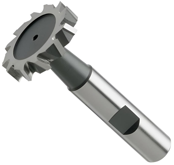 HSSE-Schlitzfräser, T-Fräser, T-Nutenfräser, kreuzverzahnt, DIN850, Z=8, Typ N, HB (19,5 x 6 x 63 -