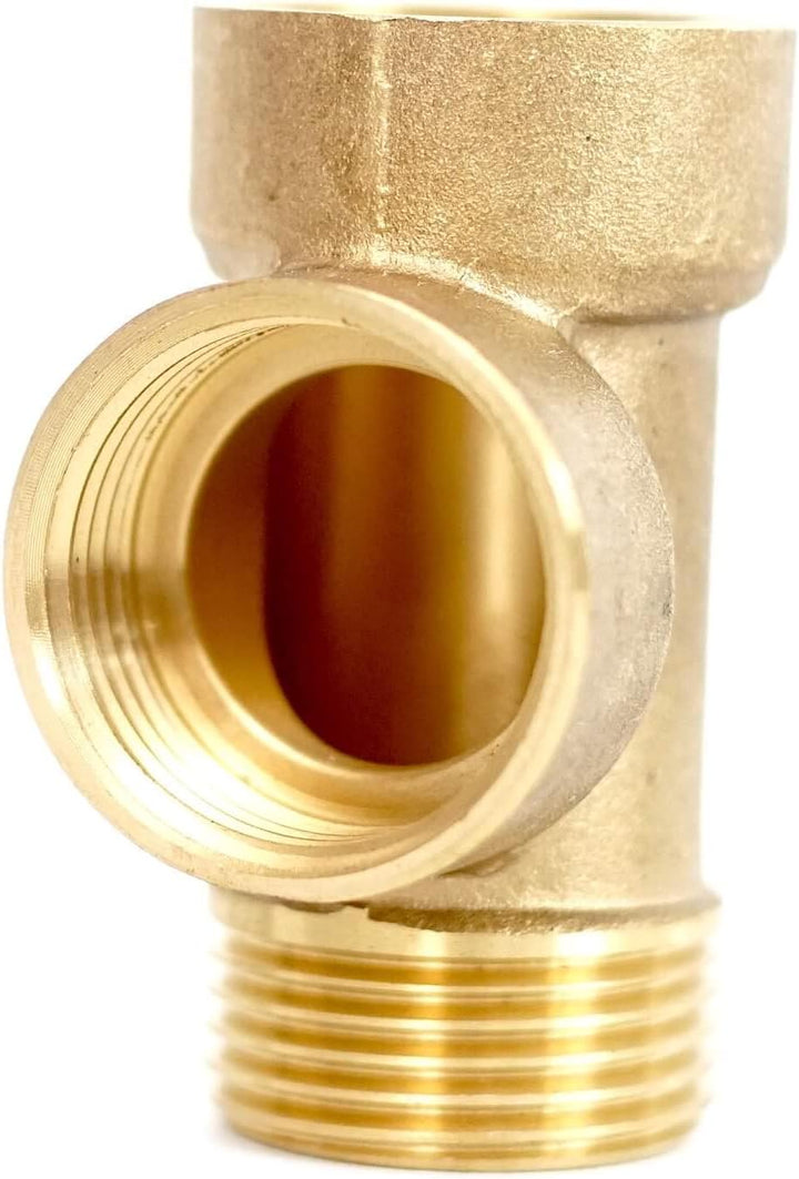 3-Wege-Verteiler aus Messing DN25 1" für Druckschalter Manometer Hauswasserwerk Trockenlaufschutz