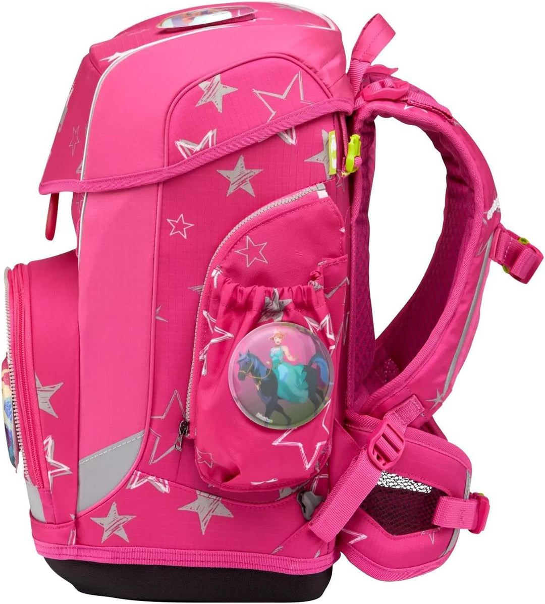 ergobag cubo light Set ergonomischer Schulrucksack, extra leicht, Set 6-teilig inkl. Seitentaschen,