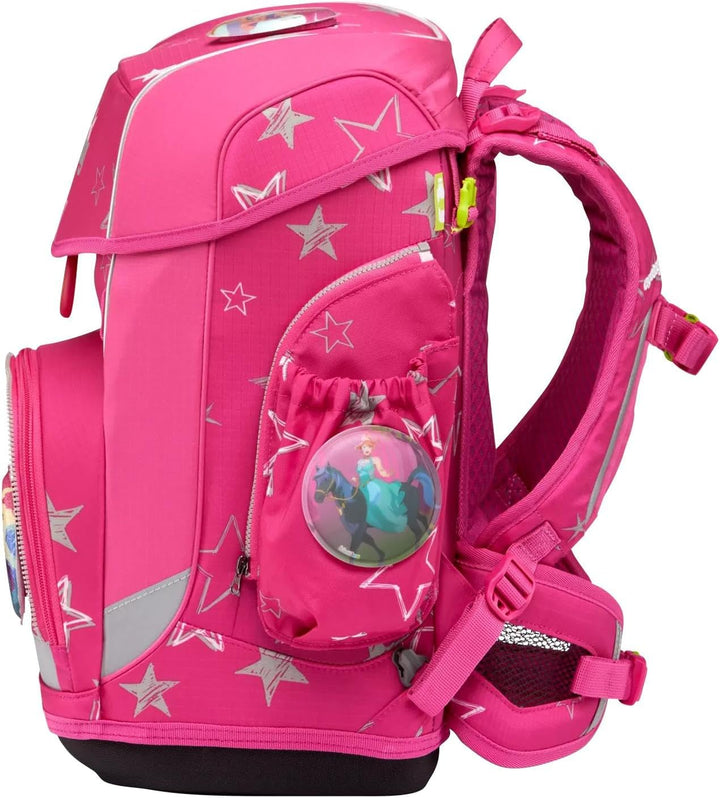 ergobag cubo light Set ergonomischer Schulrucksack, extra leicht, Set 6-teilig inkl. Seitentaschen,