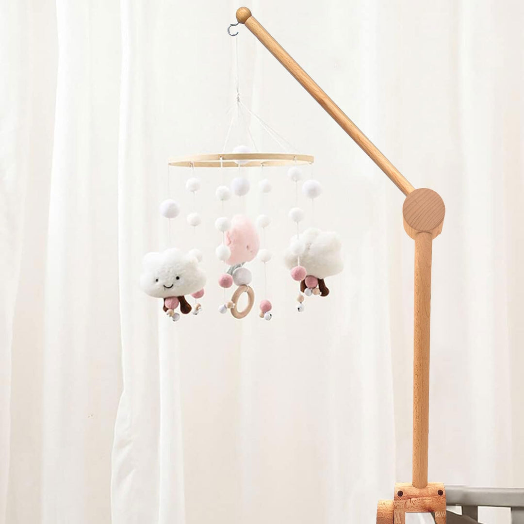 babybett Mobil-Halterung Wickeltisch und Klingelhalterung für Kinderzimmer, verstellbarer Gestang Kl