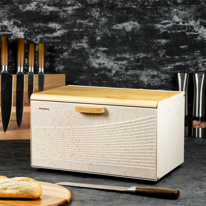 Klausberg Brotkiste Holz (Creme), Creme