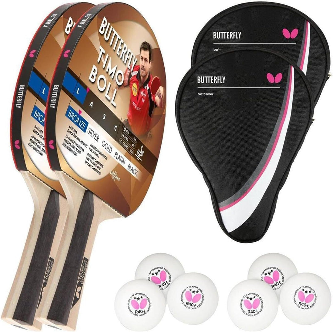 Butterfly® Timo Boll Bronze Tischtennisschläger | Tischtennis Racket Bat TT Hobbyschläger für ambiti