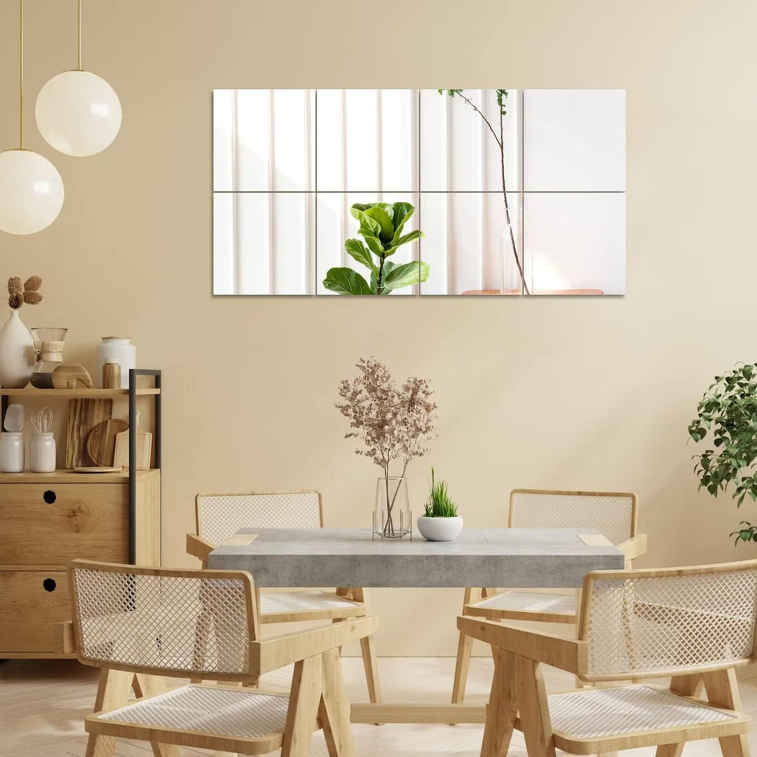 Selbstklebende Fliesenspiegel Wandspiegel Spiegelfliesen Selbstklebend HD Glas Spiegel Wandaufkleber