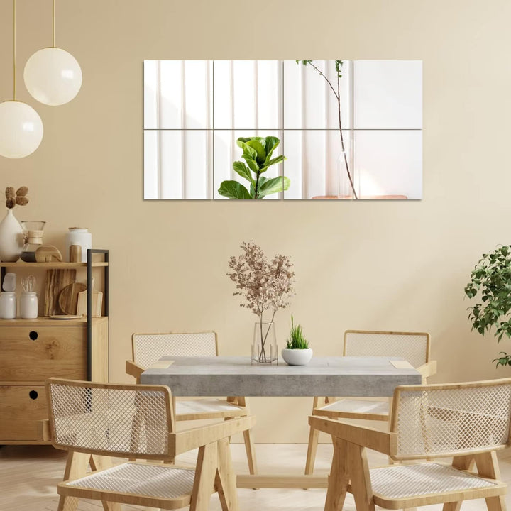 Selbstklebende Fliesenspiegel Wandspiegel Spiegelfliesen Selbstklebend HD Glas Spiegel Wandaufkleber