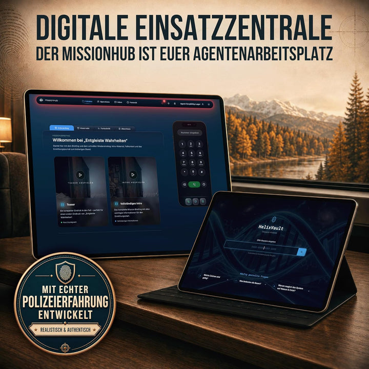 SUSPECTO Krimispiel 2.0 für Erwachsene - Entgleiste Wahrheiten | Interaktive Fallakte, 4-6 Std. | Ta