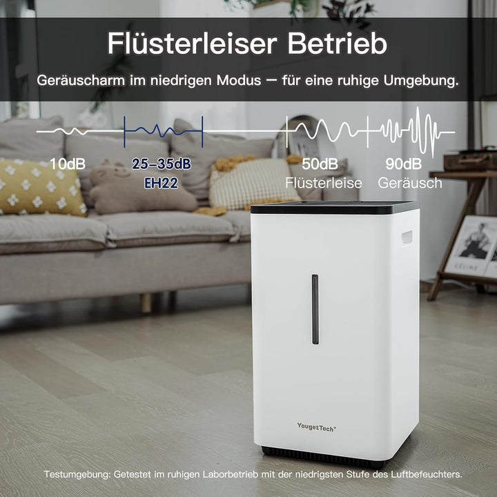 6,5 L Top Fill Luftbefeuchter, Verdunstungsme Luftbefeuchter, 1500 ml/h, automatische Abschaltung, W