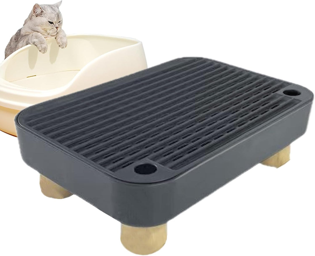 Katzenstreu Box Stufe,Stufe Für Ältere Katzen Mit Filterfunktion - rutschfeste Kätzchen Katzenklo Ma