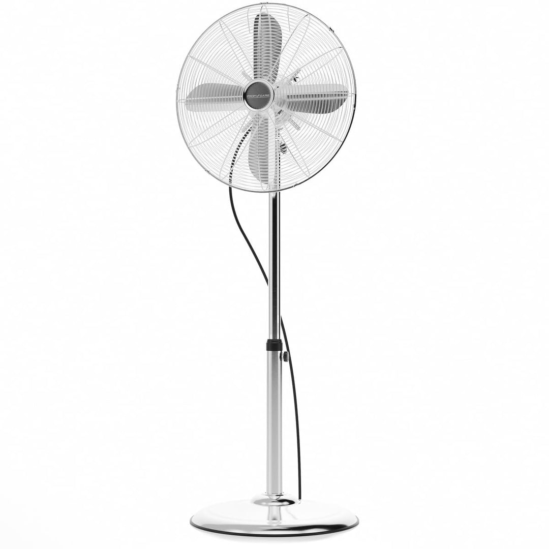 ProfiCare Standventilator leise PC-VL 3064 MS oszillierender Fan, Metall-Stand-Ventilator Ø ca. 40cm