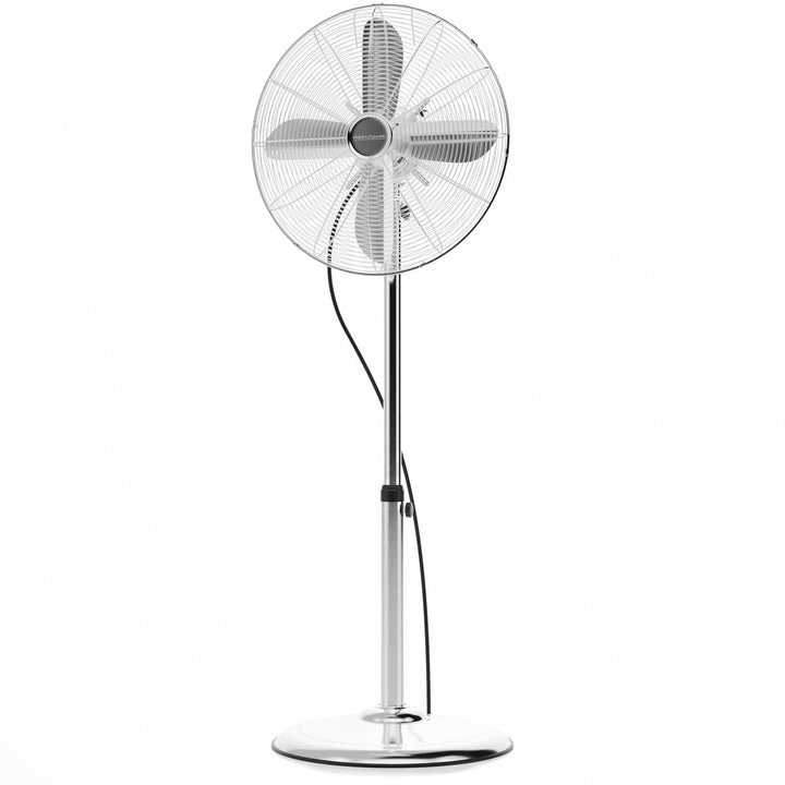 ProfiCare Standventilator leise PC-VL 3064 MS oszillierender Fan, Metall-Stand-Ventilator Ø ca. 40cm