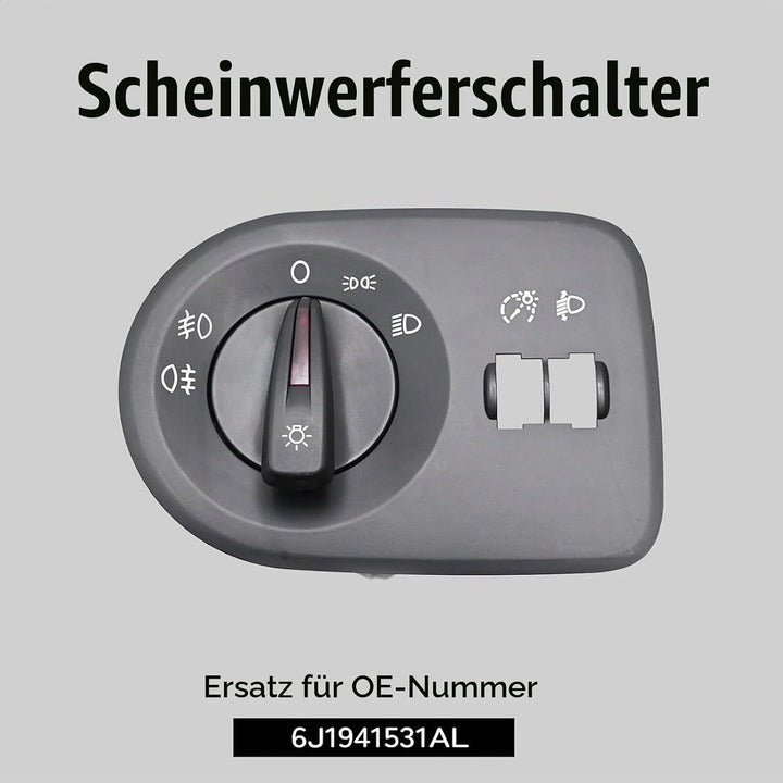DKAEUK SEHS001 Schalter Hauptlicht für SE.AT IBIZA IV 2009 2010 2011 2012 2013 2014 2015 Schwarz, Sc