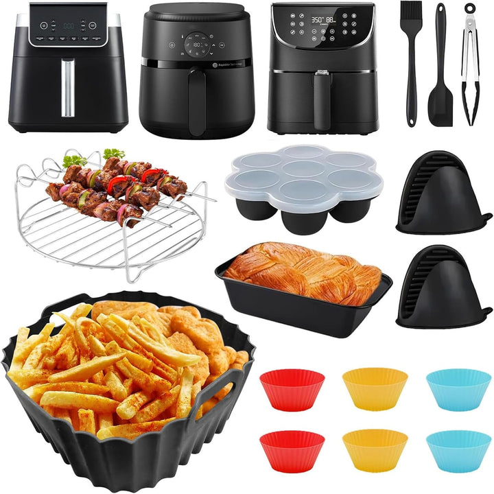 Heissluftfritteuse Zubehör Set für Philips Airfryer 2000 Series NA229/00 4,2L, Philips Airfryer Zube