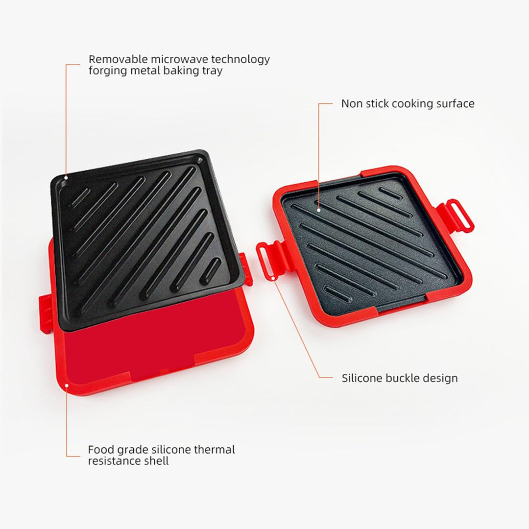 Sandwichpresse – hitzebeständige Küchenhelfer, Mikrowellen-Sandwich-Maker, Käse-Toaster, für Frühstü