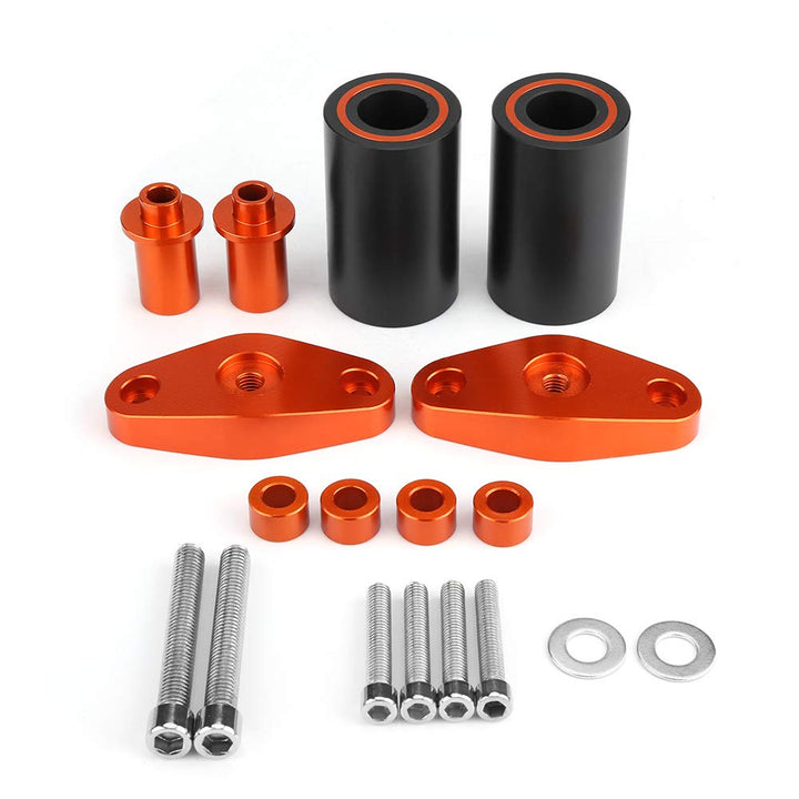 VOBOR Rahmenschieber AntiCrash,Motorrad Achsen Sturzpads Motorrad CNC Sturzpads for KTM Duke 125 200