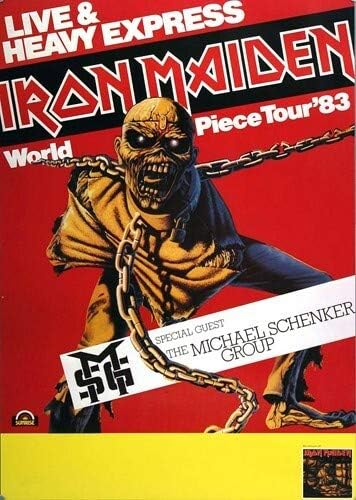 Iron Maiden - World Piece, 1983 » Konzertplakat/Premium Poster | Live Konzert Veranstaltung | DIN A1