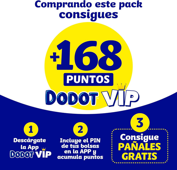 Dodot Sensitive Babywindel, Grösse 5 (11-16 kg), 168 Windeln + 1 Pack mit 48 kostenlosen Tüchern, op