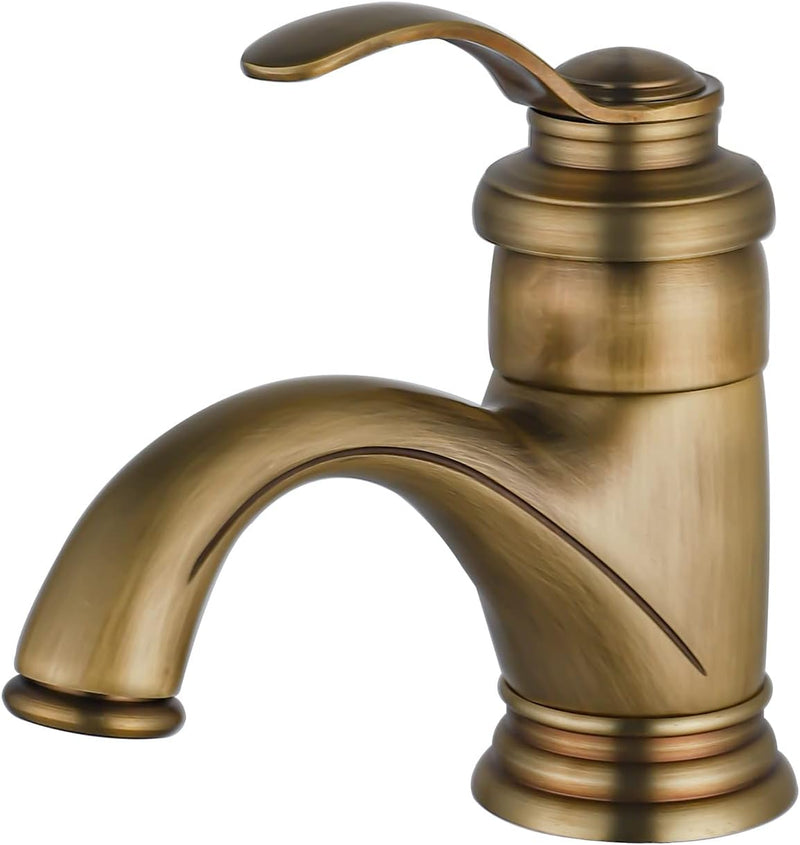 BOAOTX Wasserhahn Bad Antik, Waschtischarmatur Retro, Mischbatterie Waschbecken Armatur, Badarmatur