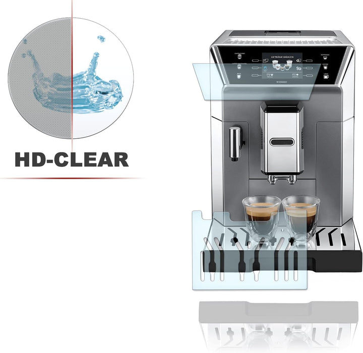 Abtropfblech Kratzschutz Folie und Display Schutzfolie geeignet für DeLonghi PrimaDonna ECAM CLASS 5