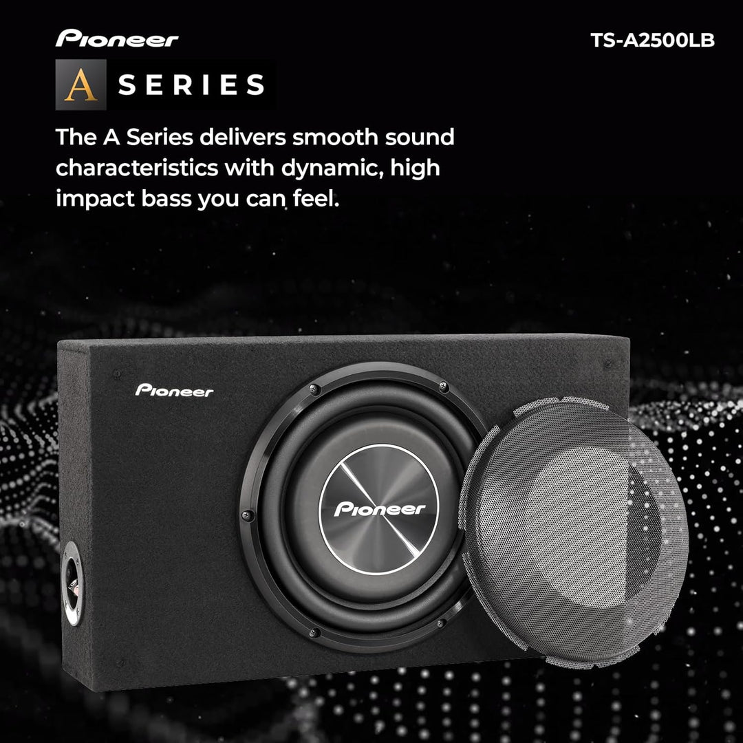 Pioneer TS-A2500LB Passiv Subwoofer, leistungsstarker Gehäuse Subwoofer mit 1200 W Maximalleistung,