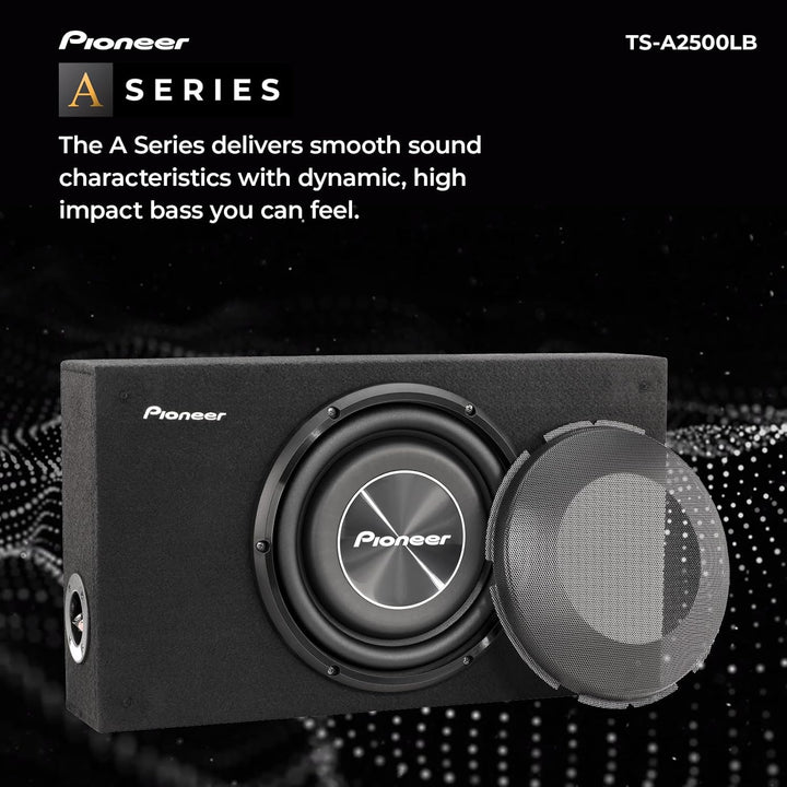 Pioneer TS-A2500LB Passiv Subwoofer, leistungsstarker Gehäuse Subwoofer mit 1200 W Maximalleistung,