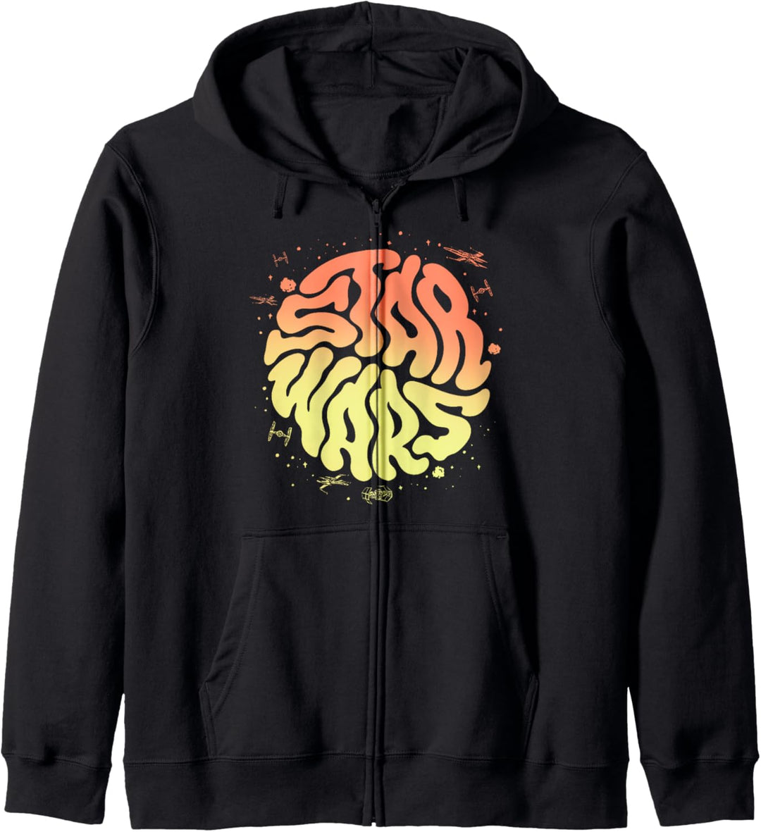 Star Wars Psychedelic Text Logo Kapuzenjacke