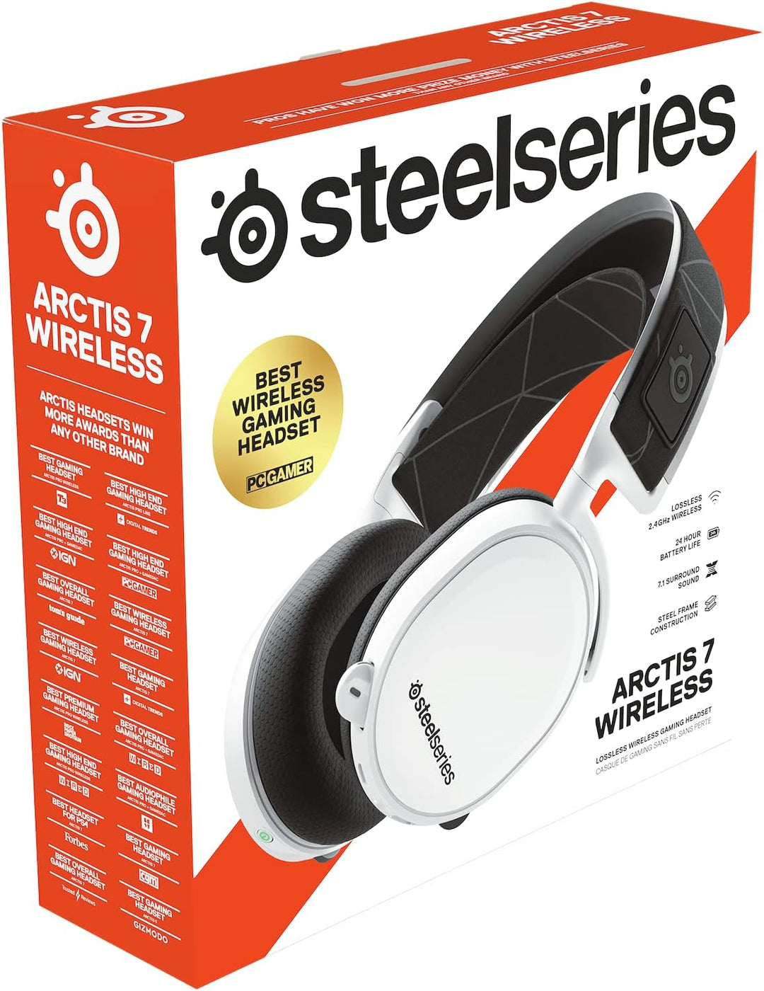 SteelSeries Arctis 7 - Gaming Headset - verlustfreies und drahtloses - DTS Headphone:X v2.0 Surround
