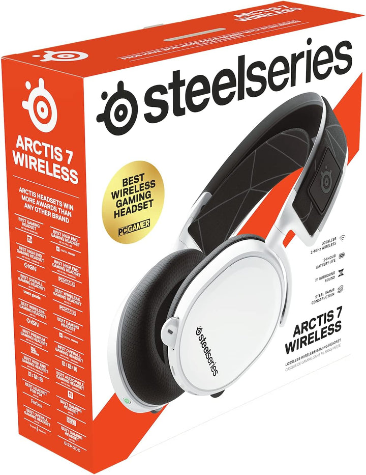 SteelSeries Arctis 7 - Gaming Headset - verlustfreies und drahtloses - DTS Headphone:X v2.0 Surround