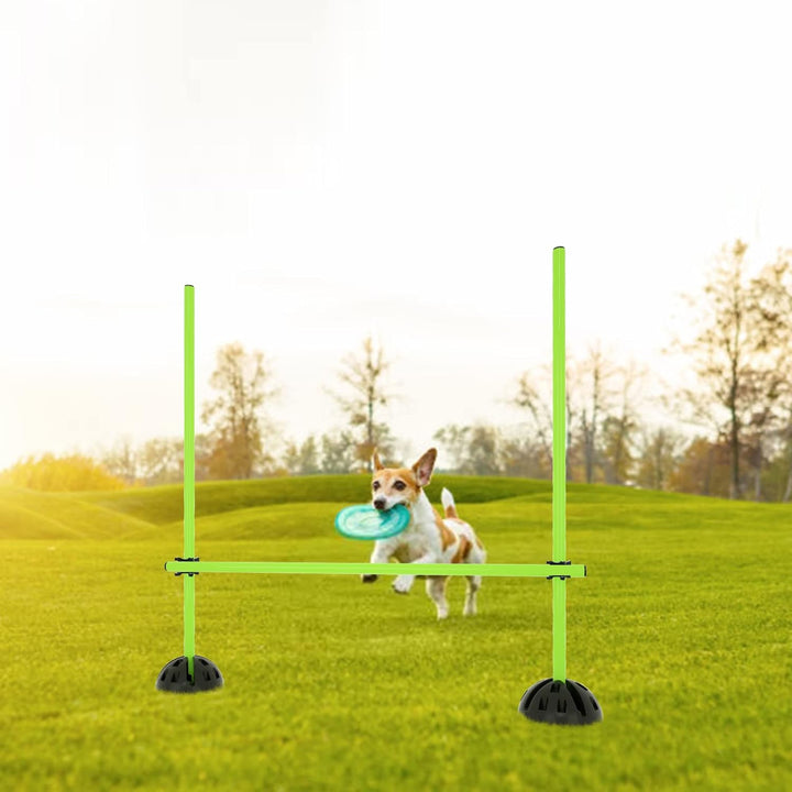 Sprungstangen-Set Agility Hürdenset Trainingsstangen für Sprungkraft, Dribbling und Beweglichkeit Id
