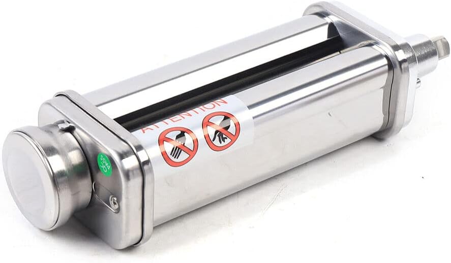 Begoniape Nudelaufsatz für Kitchenaid, Nudelmaschine Küchenmaschine mit Blattschneider Edelstahl Nud
