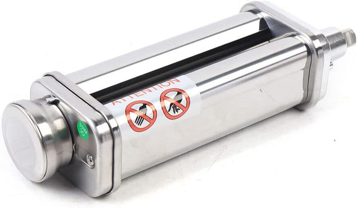 Begoniape Nudelaufsatz für Kitchenaid, Nudelmaschine Küchenmaschine mit Blattschneider Edelstahl Nud