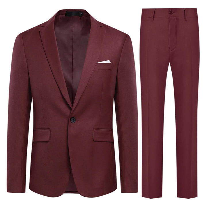 Allthemen Anzug Herren Anzug 2 Teilig Slim Fit Herrenanzug Hochzeit Anzüge Herren Modern Sakko für B