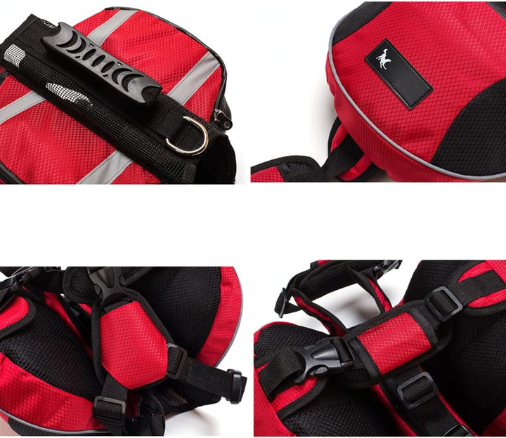 Satteltasche Hunderucksack für Mittlere Grosse Hunde, Packtaschen Rucksack für Reisen Wandern Traini