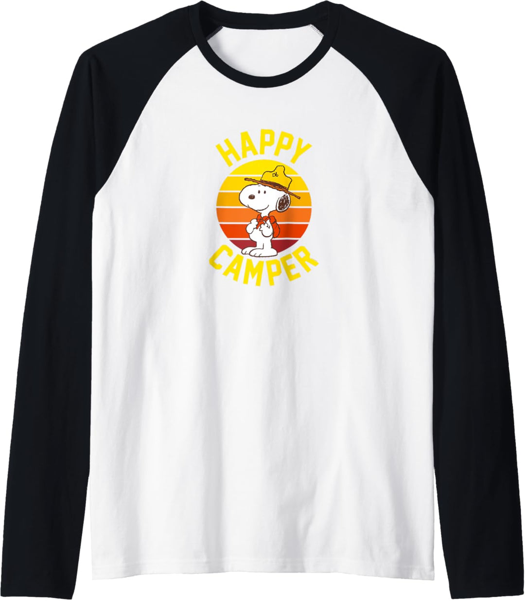 Peanuts - Snoopy Happy Camper Raglan