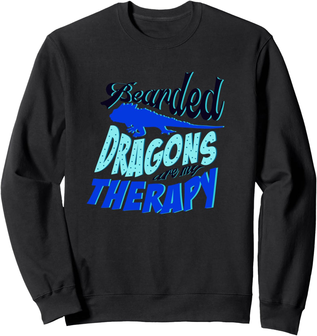 Bartagamen sind meine Therapie Ironische Reptilien Sweatshirt