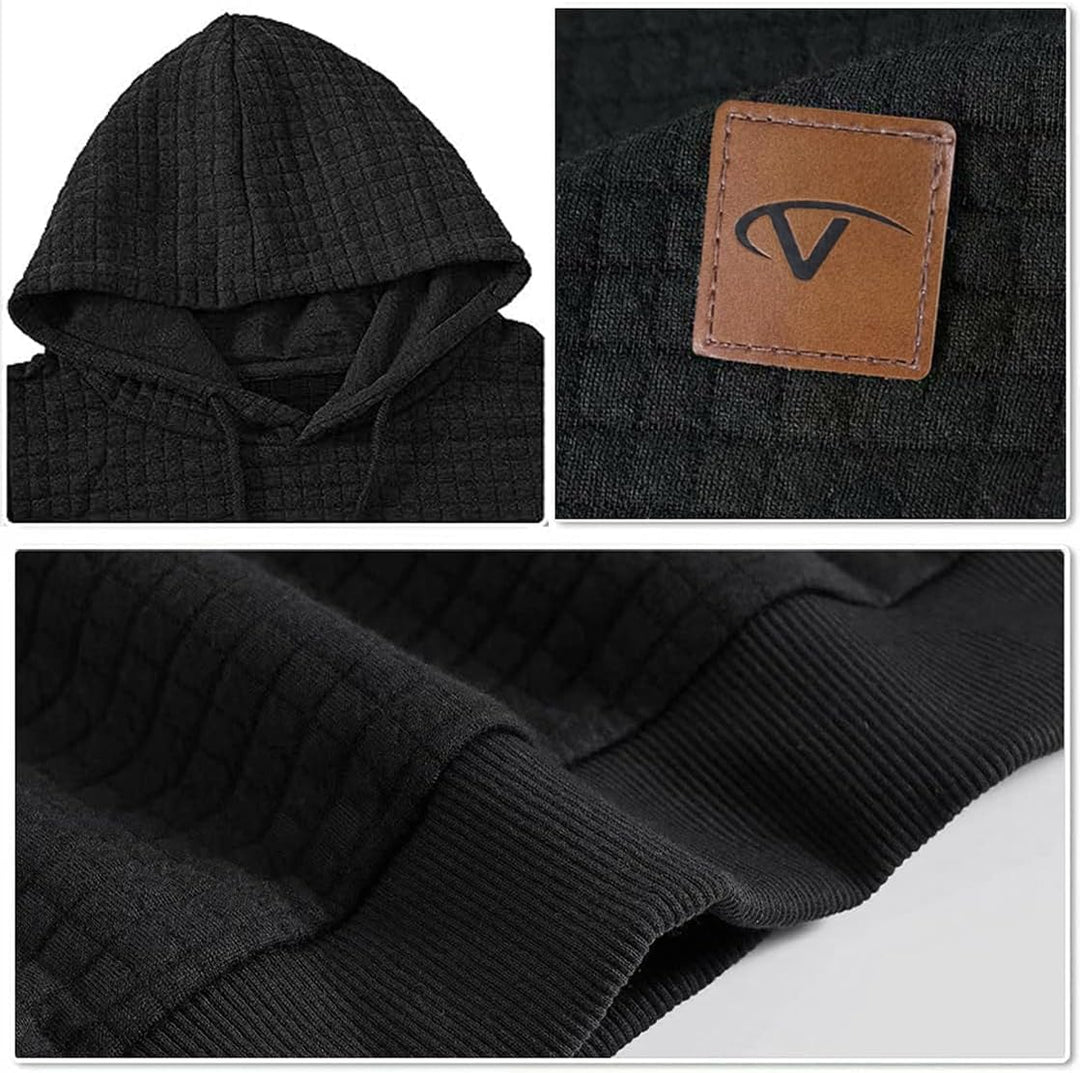 Tansozer Herren Hoodie Casual Sweatshirt Classic Kapuzenpullover mit Tasche XL Hellgrau, XL Hellgrau