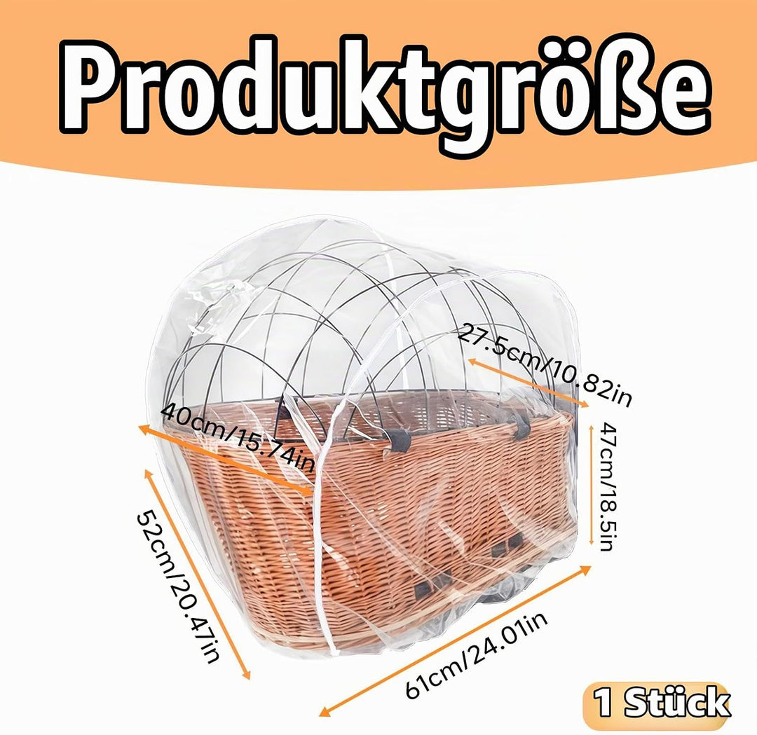 Fahrrad-Regenabdeckung für Haustiere, PVC mit Robustem Material, Guter Wasserabweisung, für Die Meis