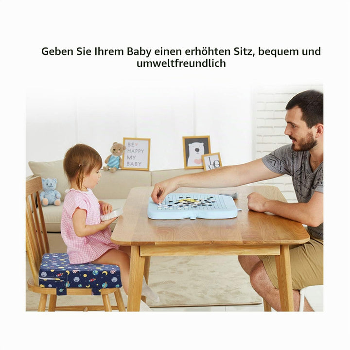 Zicac Sitzerhöhung Baby Tragbar Sitzkissen Design für Kinder (Sternenblau), Sternenblau