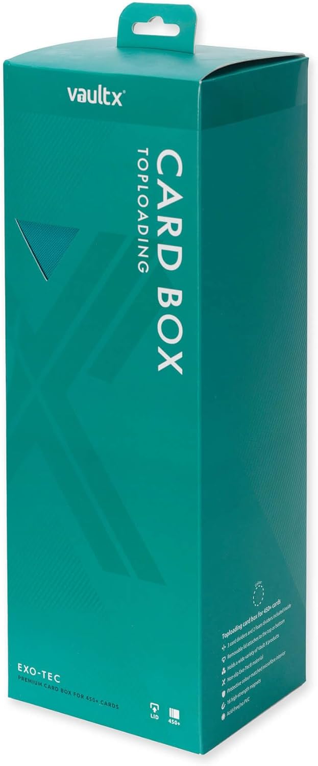 Vault X Aufbewahrungsbox für Trading Cards, Premium Exo-Tec-Material, Magnetdeckel, Trennwände & Sch