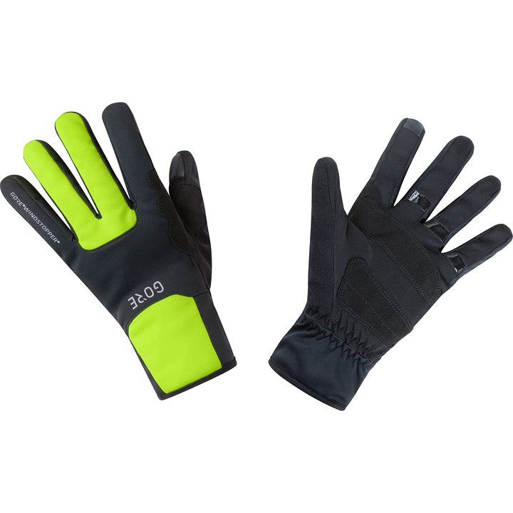 GORE WEAR M Windstopper Thermo Thermohandschuhe 10 Black/Neon Yellow, 10 Black/Neon Yellow