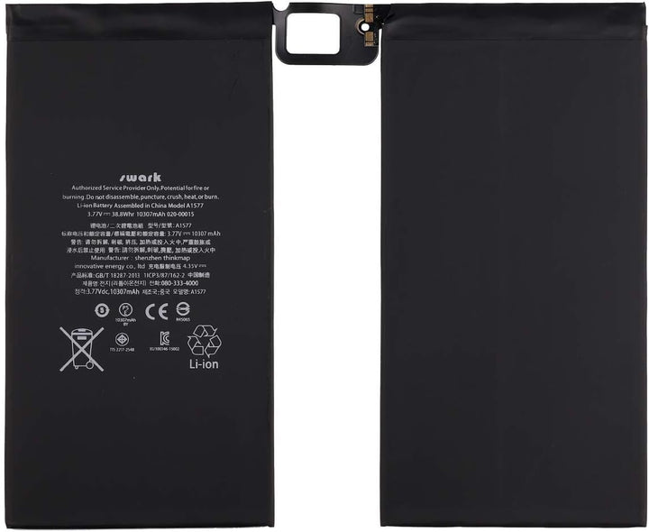 Swark Akku A1577 Kompatibel mit Netbook Pad Tablet iPadPro 12.9" 1st Gen A1584 A1652