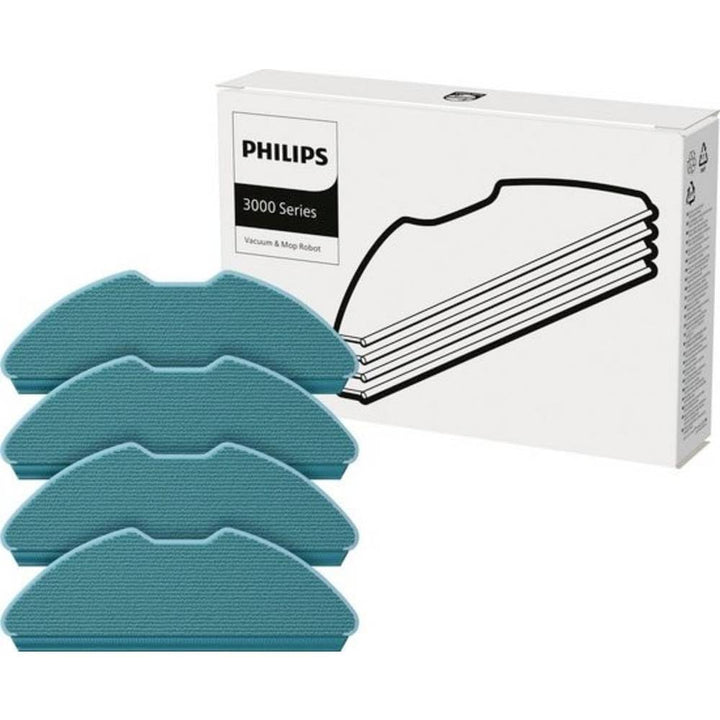 Philips Homerun Staubsauger- und Mopproboter 7000 Original-Mopp-Pads. 4 waschbare und Wiederverwendb