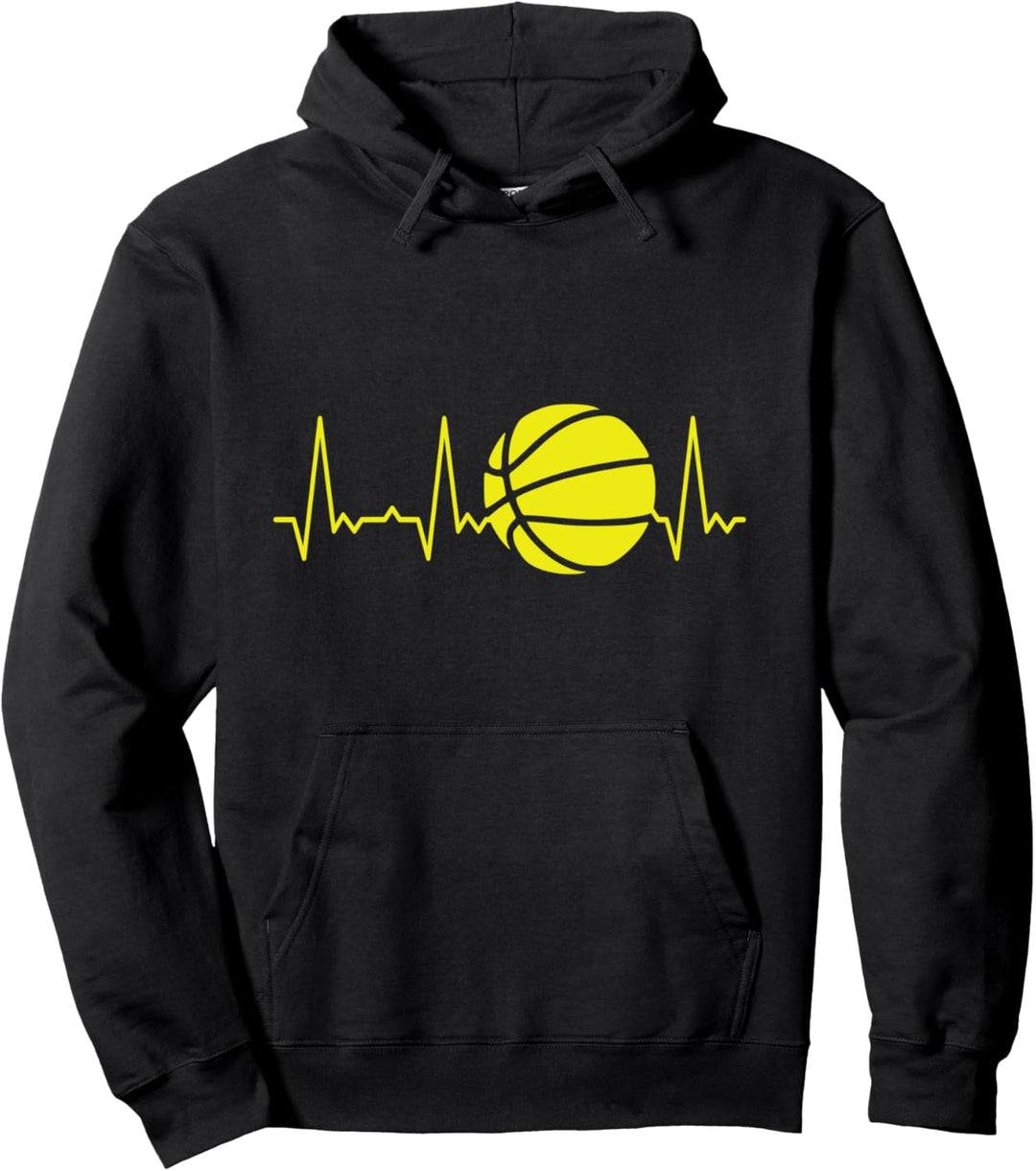 Herzschlag Basketball Pullover Hoodie