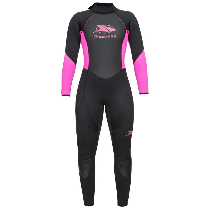 Trespass Aquaria Damen Neoprenanzug mit Reissverschluss hinten, Schwarz M Schwarz (Black), M Schwarz